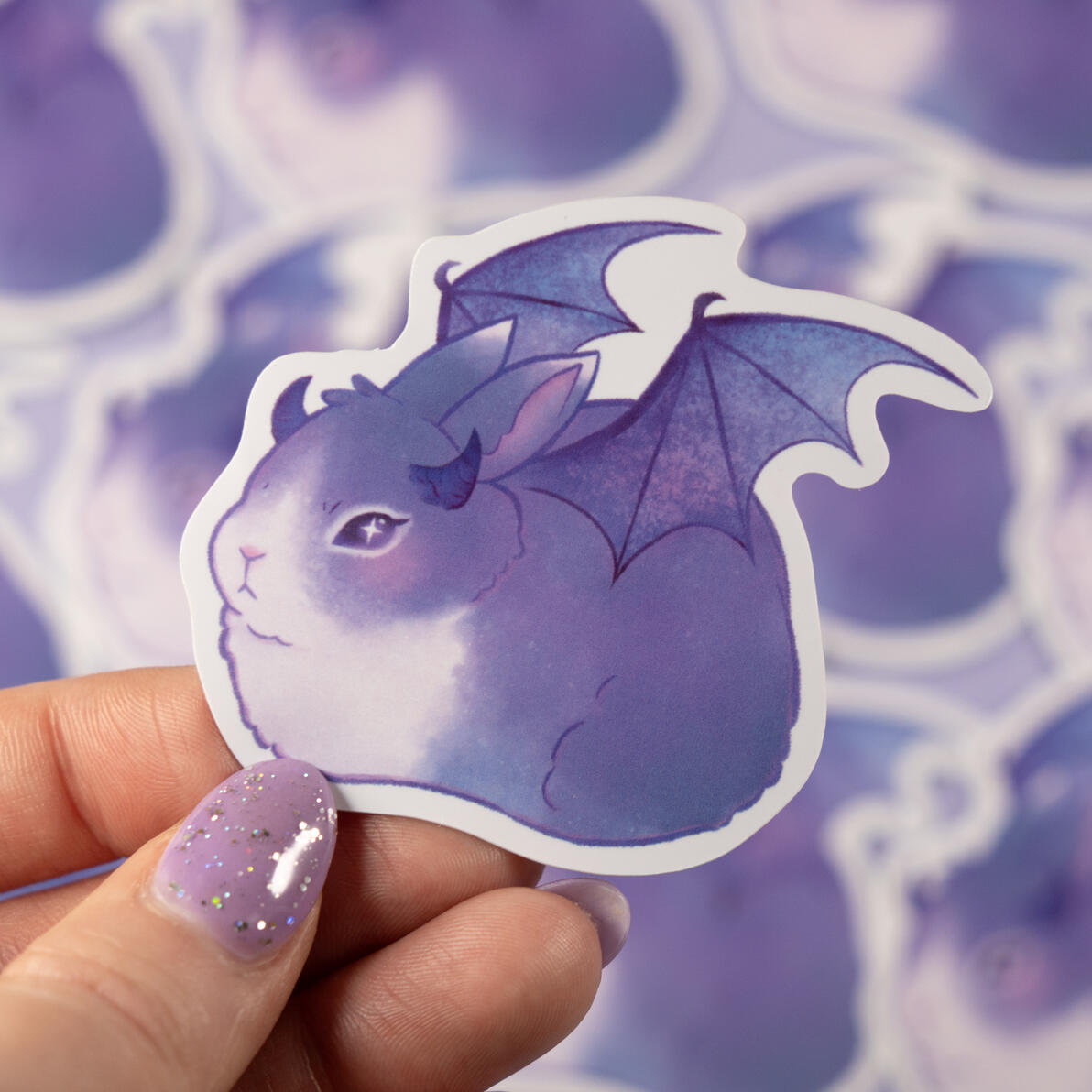 grumpy dragon bunnerfly sticker
